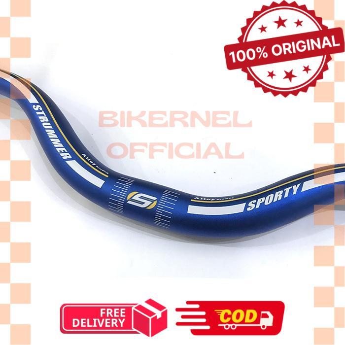 Strummer Sporty Handlebar Stang Sepeda MTB - Blue biker
