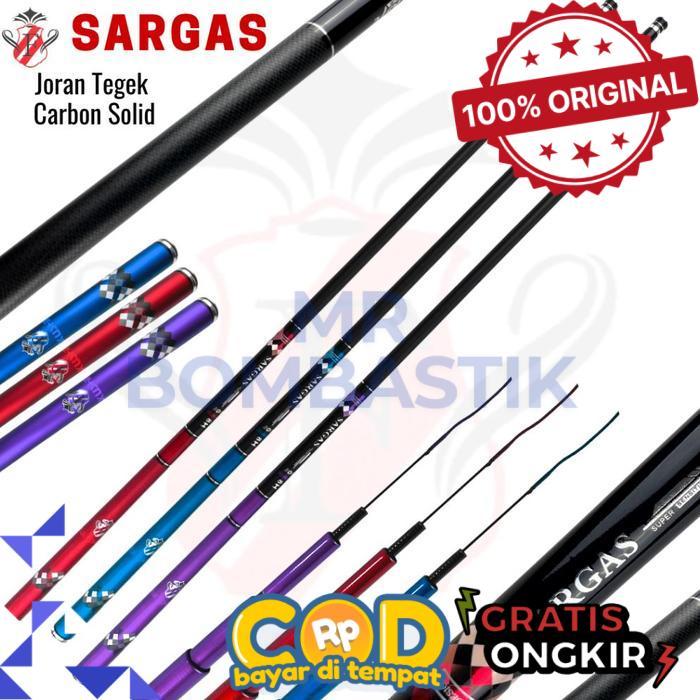 Joran Tegek Kaku Ruas Panjang Carbon Ujung Solid Galatama Action 8H 86 Cm Fukushima Sargas - 210 Cm,