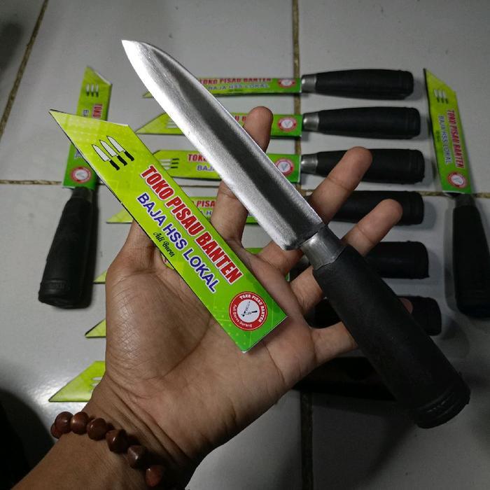 PISAU DAPUR BAJA HSS LOKAL SATUAN bahan baja gergaji asli baros serang banten 1.5 mili Kitchenware p