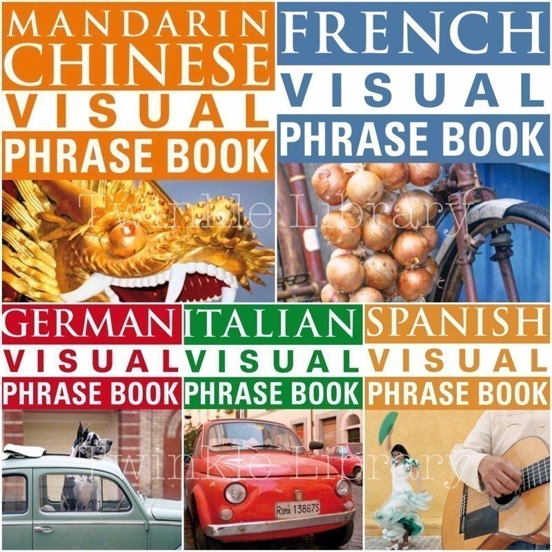 BUKU CETAK Mandarin Chinese / French / German / Italian / Spanish Vsual Phrse Book