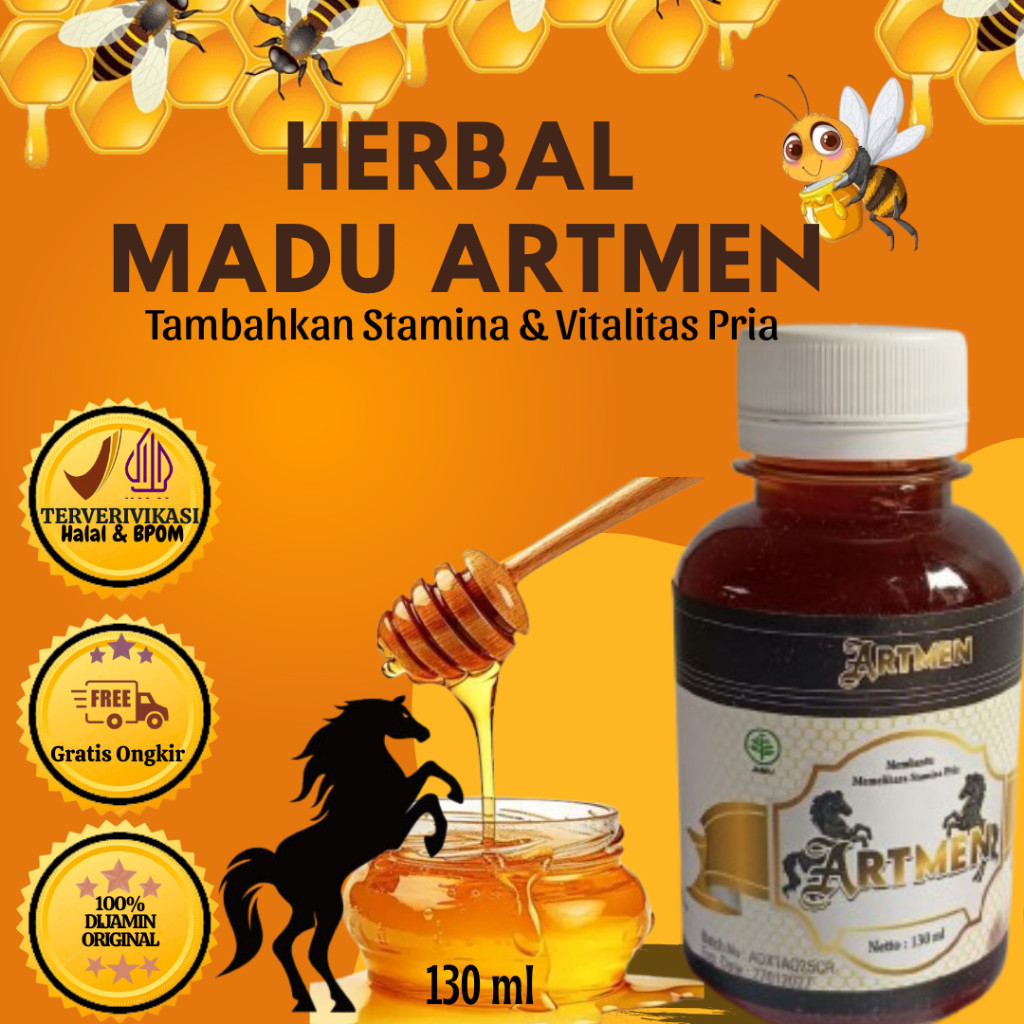 MADU ARTMEN Madu Pria Dewasa Pemium Daya Tahan Tubuh Dan Stamina Extra Herbal Pilihan Jaga Vitalitas