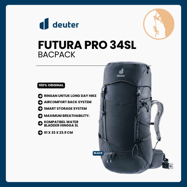 Tas Ransel Hiking Backpack - Deuter Futura PRO 34 SL