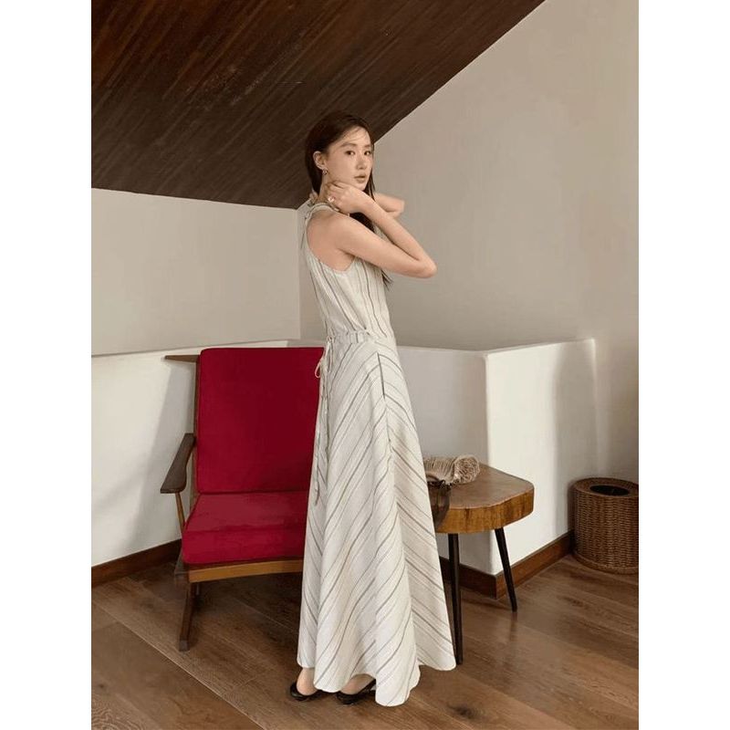 [COD]Bohemian Stripe Sling Dress Bohemian Stripe Sling Dress Bohemian Stripe Sling Dress