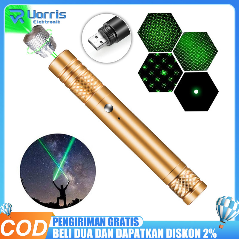 Laser Penunjuk Pointer Hijau 303 Jarak Jauh / Green Laser Pointer 303A