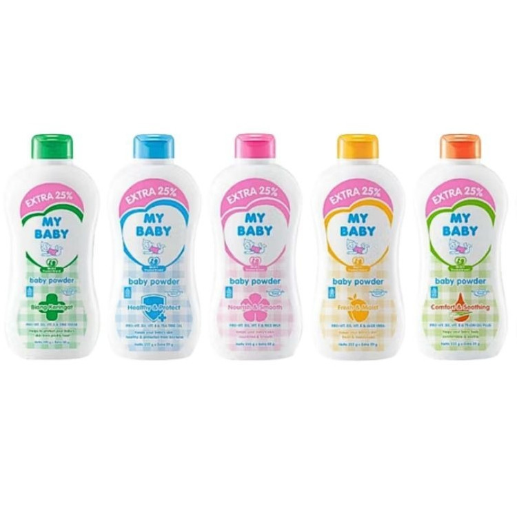 MY BABY Powder Bedak Bayi 50g Bedak Tabur Bayi Bedak Anak BPOM
