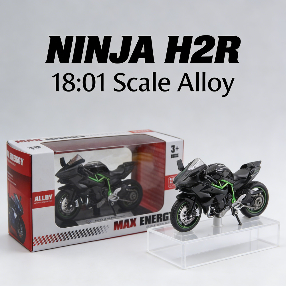 H2R Kawasaki Ninja Sepeda Motor Yamaha YZF-R1M Skala Model Diecast Diecast
