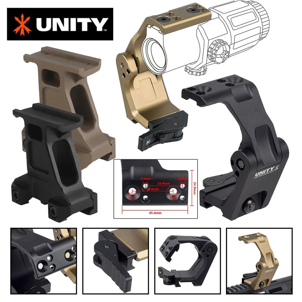 Unity Fast Mount Metal Fast Scope Red Dot Sight Lerna Mount Elevated Base Optical Centerline 2.91/2.