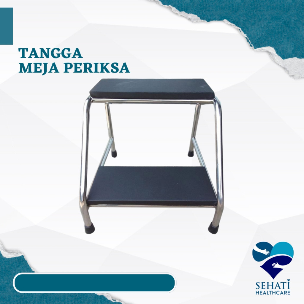 Tangga Meja Periksa Stainless Steel Pijakan Foodstep Ranjang Bedtrap Examination Table Tempat Tidur 