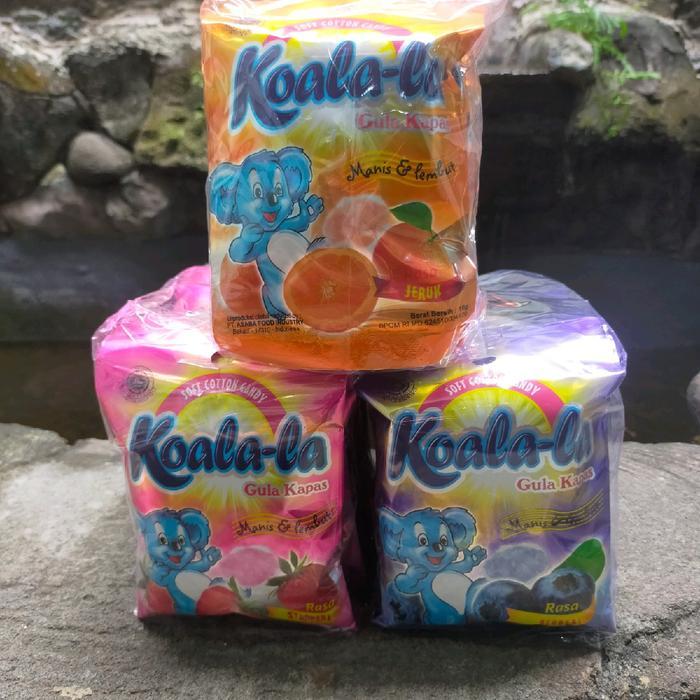 Koala la permen kapas isi 10 - strawberry