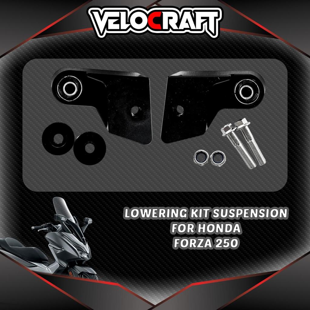 Velocraft Lowering Kit Suspension Untuk Honda Forza 250 FORZA 250 FORZA250 Penurun Shock Presisi Tin