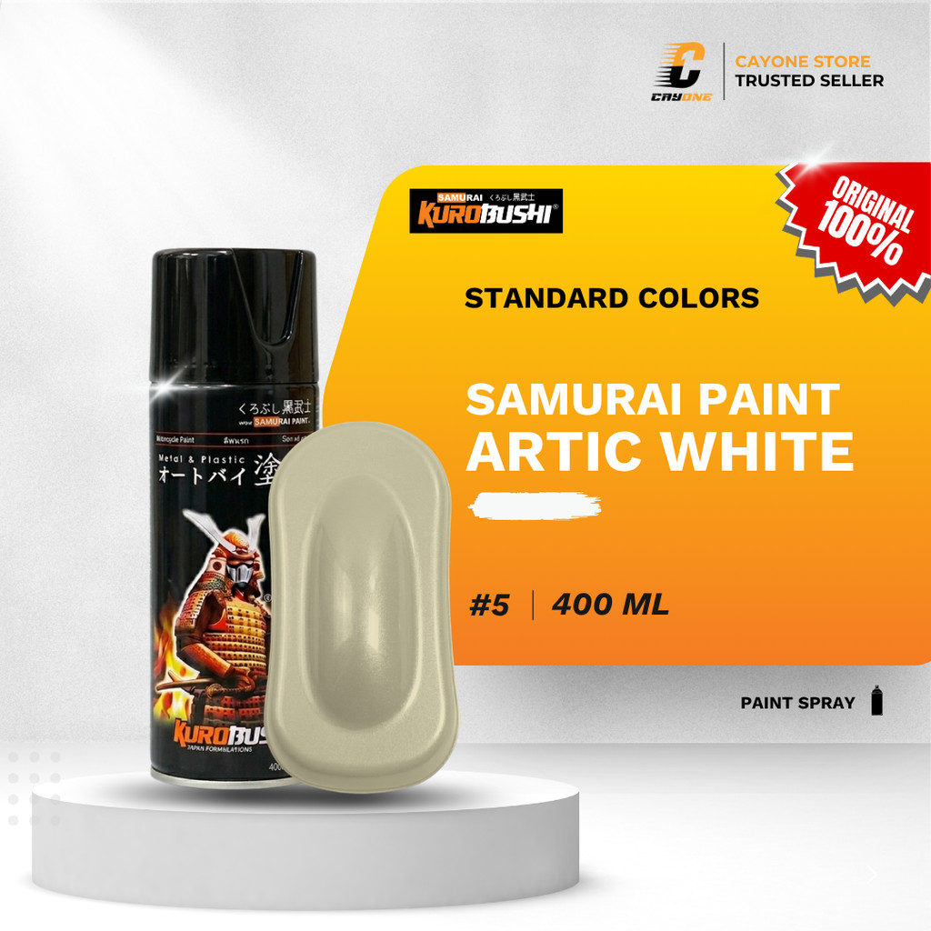 Samurai Paint Cat Semprot Warna Standar 5 Artic White 400 mL