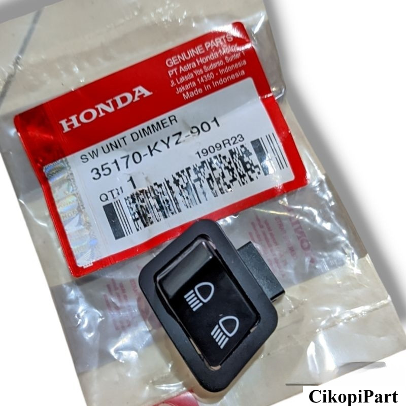 Saklar Lampu Dim Dekat Jauh BeAT FI Scoopy Vario 125 Supra X 125 Revo FI - Switch Dimmer Honda 35170