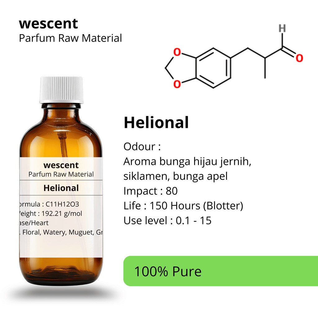 Aroma Chemical - 10ml Helional perfume Ingredient Iff Raw Material