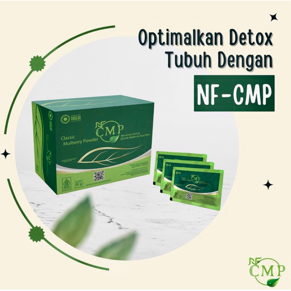 CMP HWI Original 100% Klorofil Herbal Detox 30 Sachet / HWI CMP Rasa Mint Produk hwi