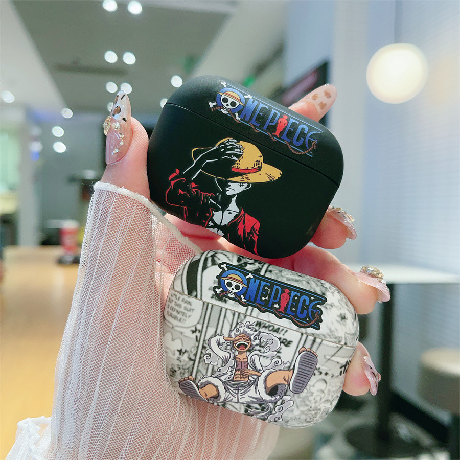 Airpods4 Airpods Pro2 AirPods Pro Airpods3 gen3 AirPods2 Cartoon One Piece Monkey D Luffy Gear5 Sun 
