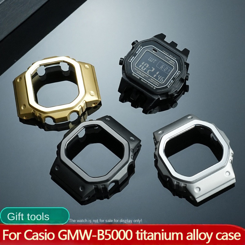 GMW-B5000 Titanium Wat Shell For Casio GMW-B5000 Series Mofied Solid Titanium Alloy Case Men's Wat A