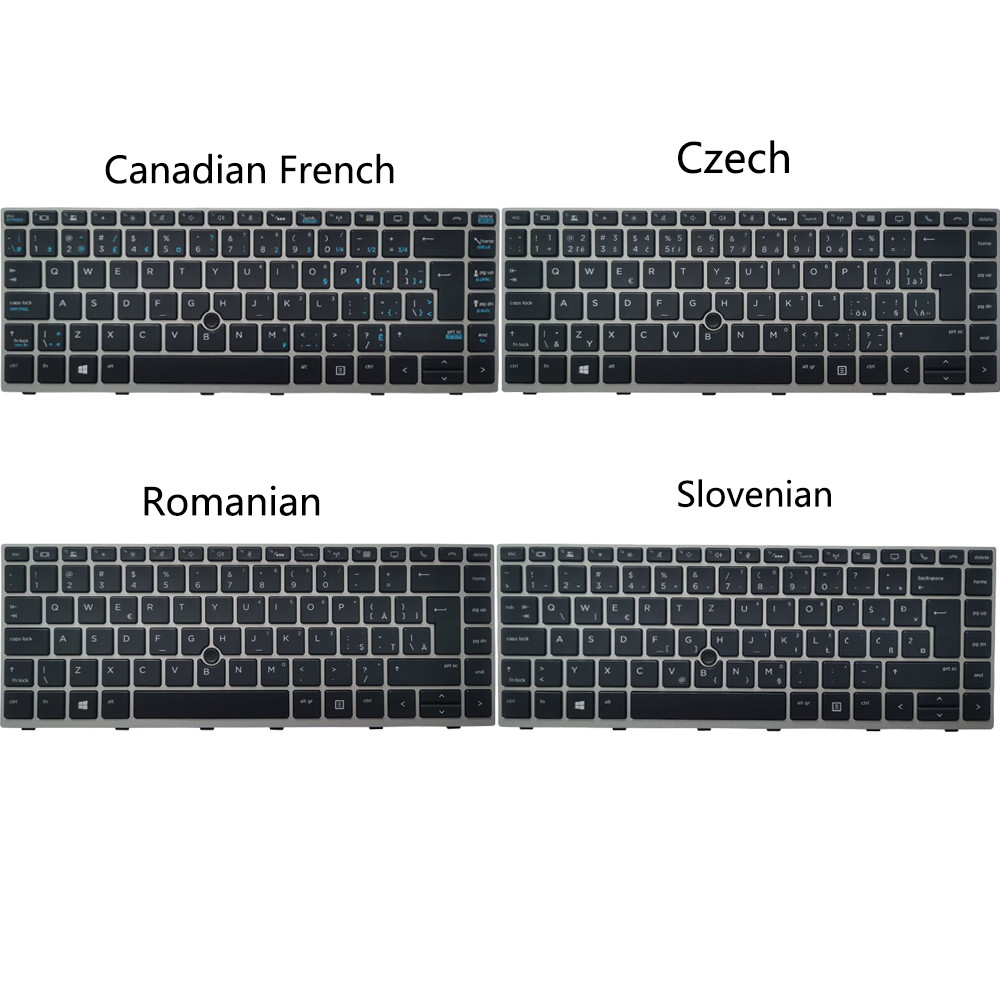 New Backlit CF/CZ/RO/SV Keyboard For HP EliteBook 840 G5 846 G5 745 G5 Canaan Fren/Cze/Romanian/Slov