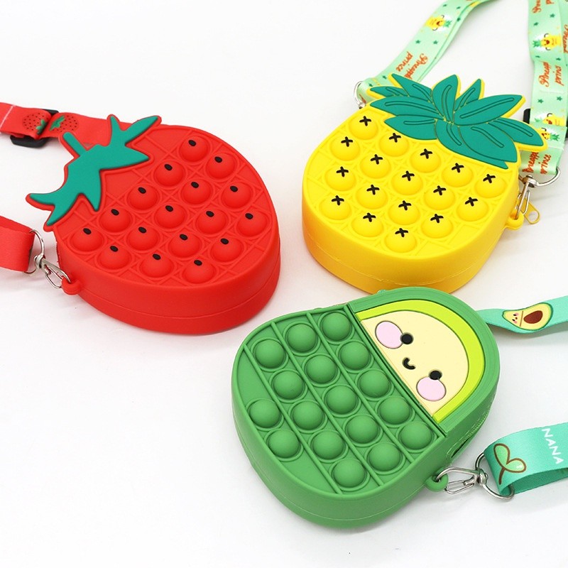 TAS ANAK POP IT PINNEAPLE/ TAS ANAK POP IT STRAWBERRY/ TAS ANAK POP IT AVOCADO/ TAS ANAK VIRAL/ TAS 
