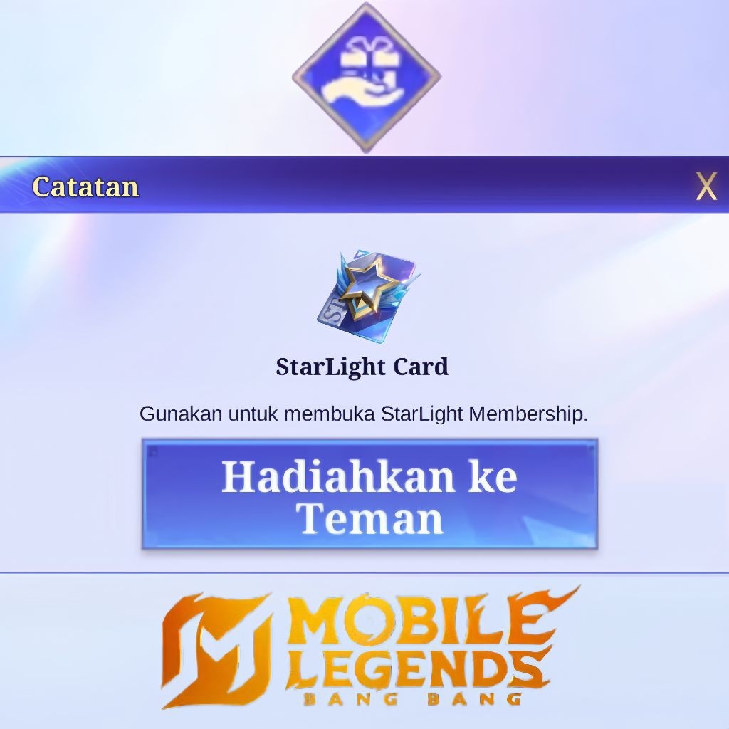 Software Jasa Gift SL Card Mobile Legend