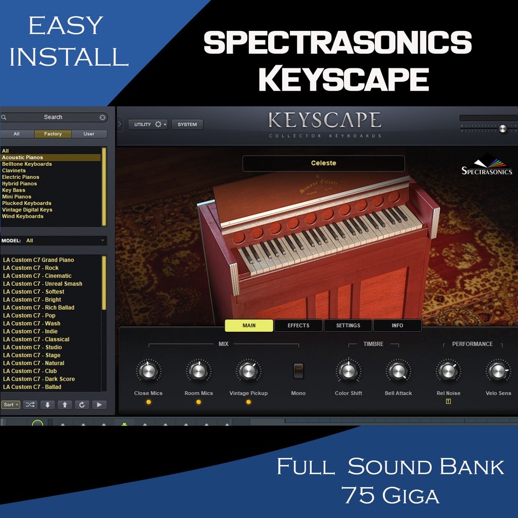 Spectrasonics Keyscape Full Sound Bank 75 Giga
