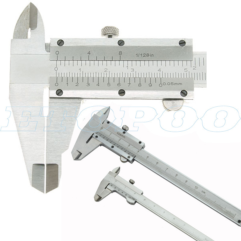 70mm 100mm 150mm Mini Vernier Caliper steel Hardened Metric Machinist slider vernier caliper thickne