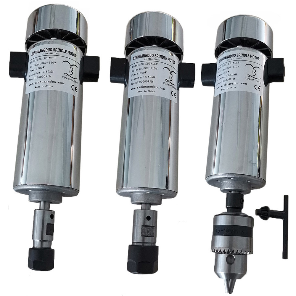 0.8KW spindle Motor  DC 0-110V 800W DC spindle Motor 20000RPM CNC Carving Milling Air cold Spindle M