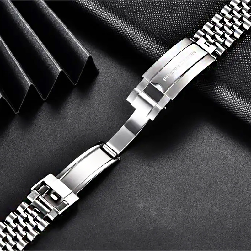 Pagani Design PD-1644 PD-1651 PD-1662 Wat 316L Stainless Steel Strap Silver Jubilee Bracelet Width 2