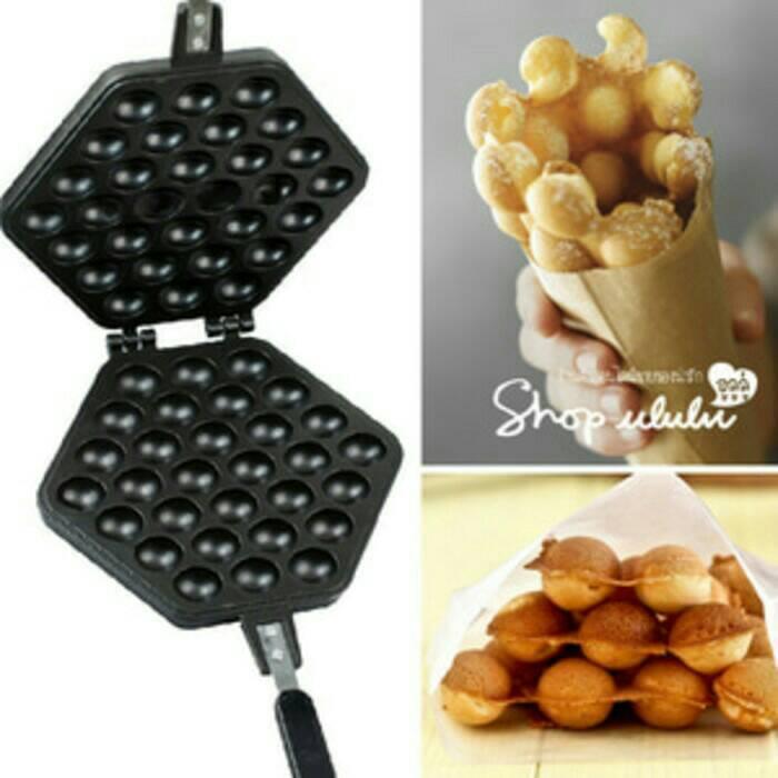 PAN CETAKAN KUE Waffel Maker, Bapel, Wafel, Waffle Wafle TANPA LISTRIK