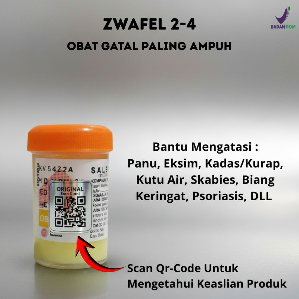 Salep Zwafel 2-4 Original BPOM Obat Psoriasis & Scabies Salep 24 Gatal Selangkangan Panu Kadas Kudis