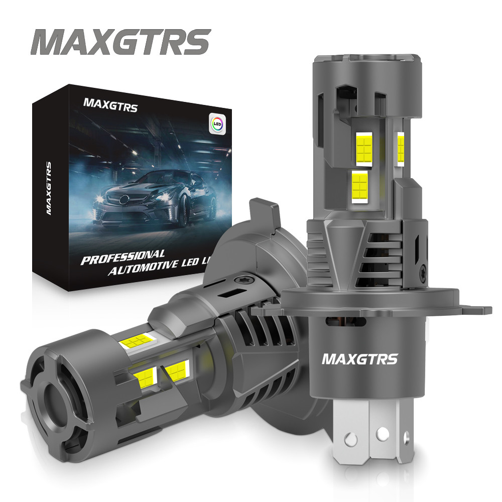 New MAXGTRS 30000LM H4 LED Lights Bulb 9003 HB2 LED Headlights High and Low Beam with Fan Wireless 1