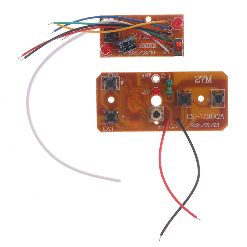 High Quality 4 RC Remote Control 27MHz Circuit PCB Transmitter + Receiver Board For RC Car Remote Co