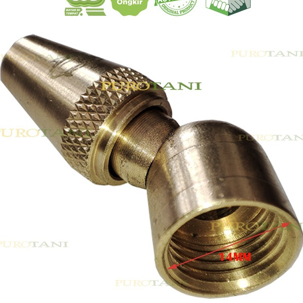 Nosel Spuyer Nozzle 1 Lubang Bengkok Sprayer New Model