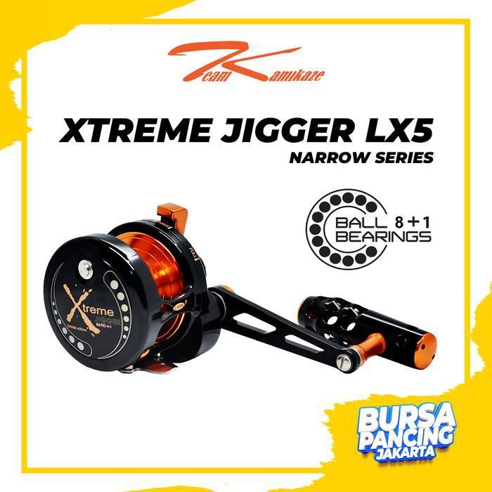 KAMIKAZE Reel Pancing Overhead Extreme Jigger Narrow Series RX5 - LX5 8+1BB Limited Edition Narrow O