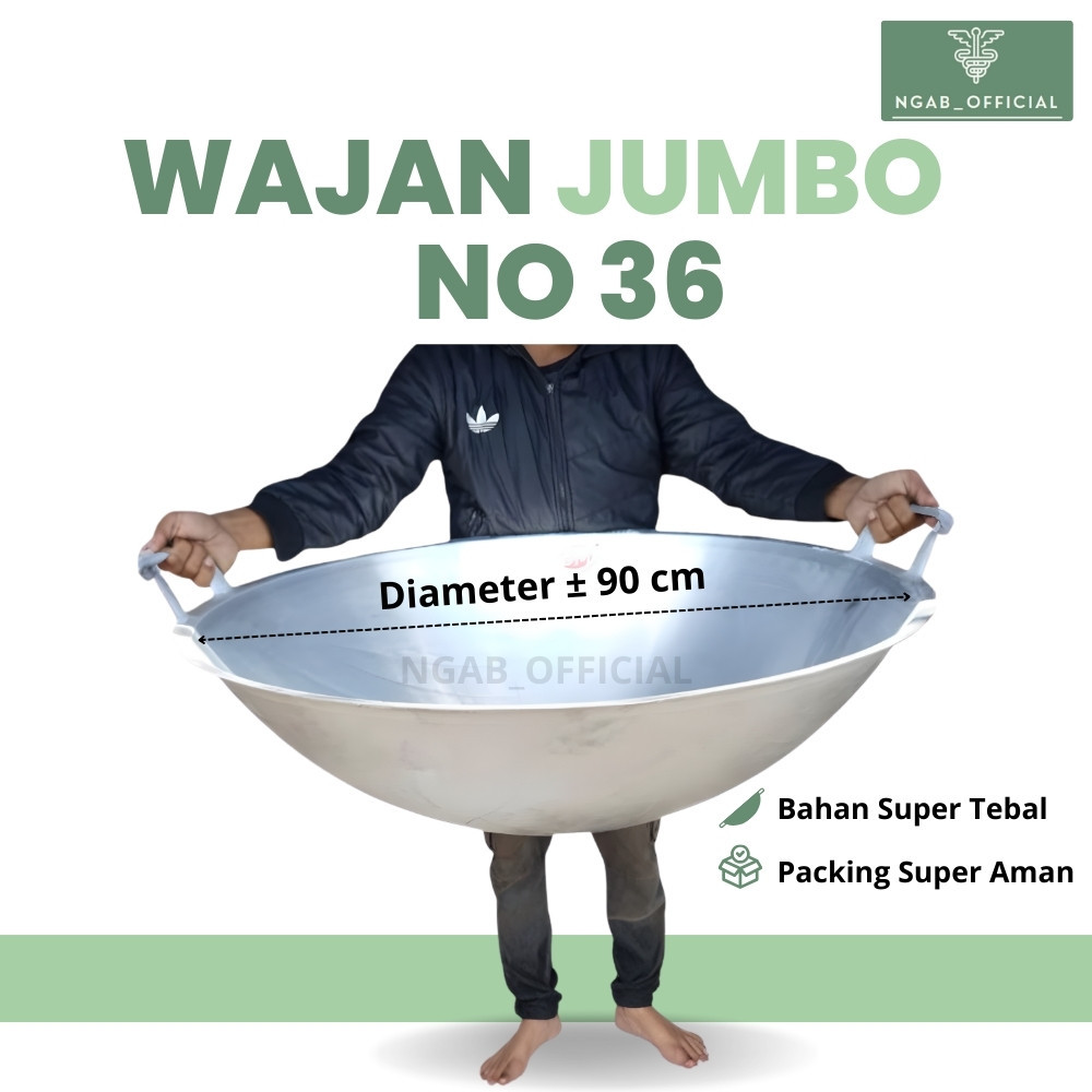 Ngab_Official - wajan penggorengan besar super jumbo anti lengket no 36