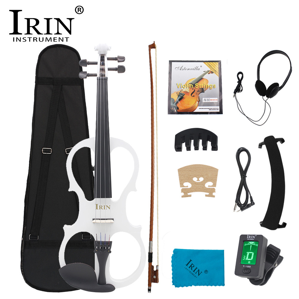 IRIN AU-03 4/4 Electric Violin Maple Panel Electric Violin Set with Case Accessories Professional El