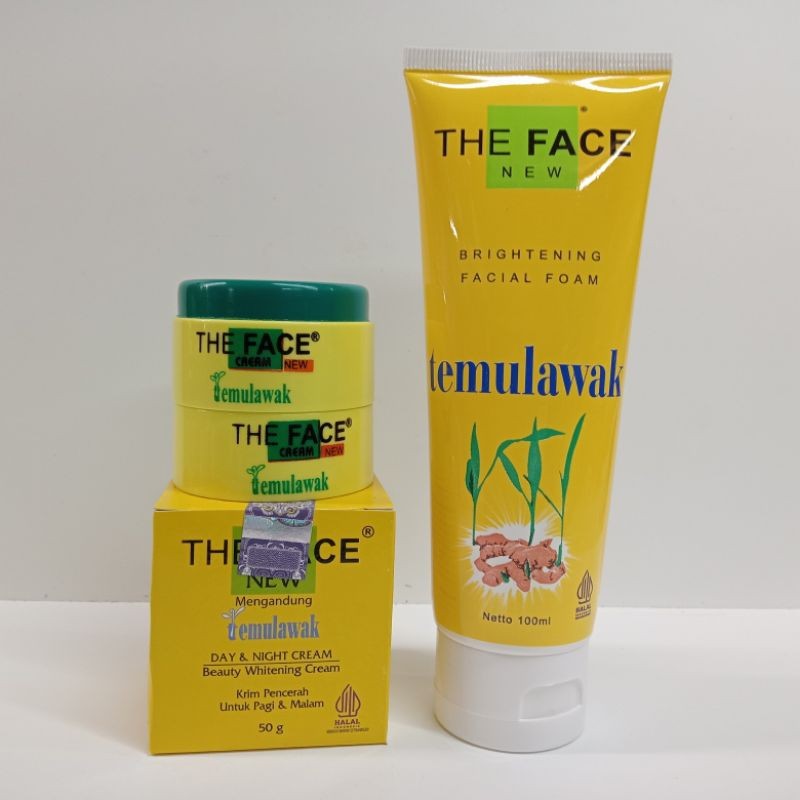 promo PAKET CREAM TEMULAWAK THE FACE + FACIAL FOAM TEMULAWAK THE FACE