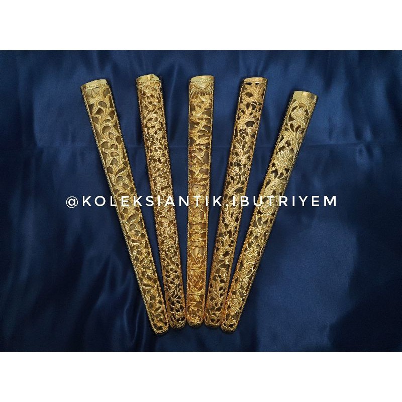 Pendok Keris Krawang Sepuh / Lapis Emas