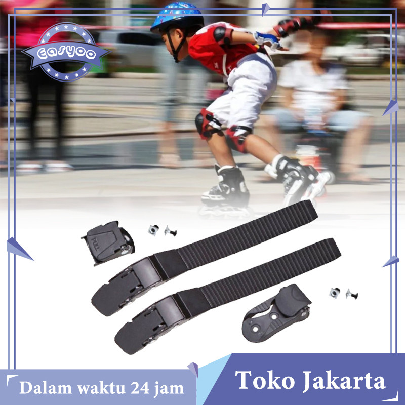 Universal Strap Buckle Inline Skate / Strap Sepatu Skating Dengan Gesper+Sekrup Atas Sepatu Roda