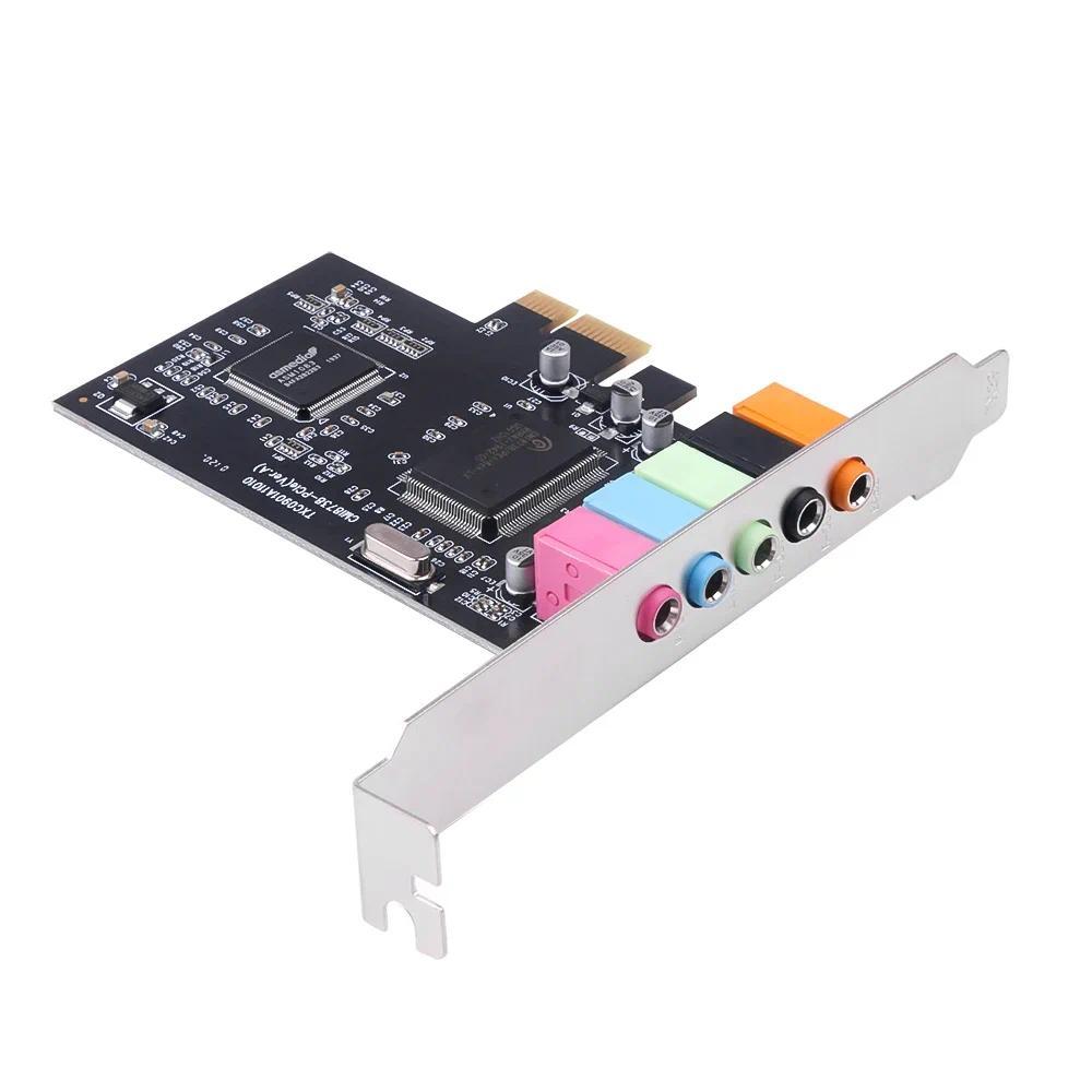 PCI Sound Card 51CH 51 Channel CMI8738 Chipset Auo Interface PCIE 51 Stereo gital Card Desktop Sound