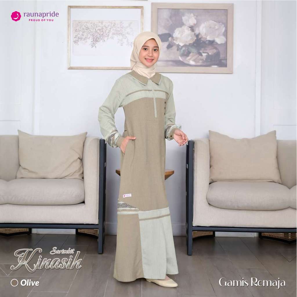 RAUNA GAMIS REMAJA RRF KINASIH OLIVE