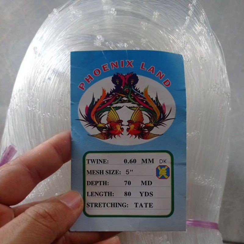 Jaring ikan senar 0.60 5 inchi 70md/80yds tate pukat ikan jaring ikan besar jaring ikan kakap tuna j