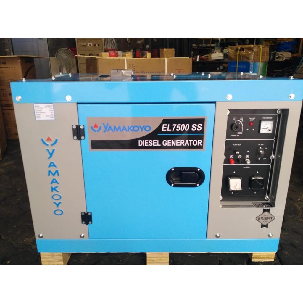 Genset Silent / Generator Set Diesel 5000 WATT YAMAKOYO EL 7500 SS