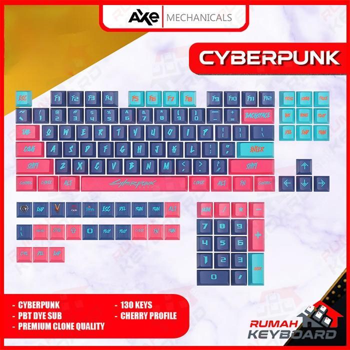 KEYCAP - KEYCAPS - CHERRY - CYBERPUNK - PBT - DYE SUB - CYBERPUNK