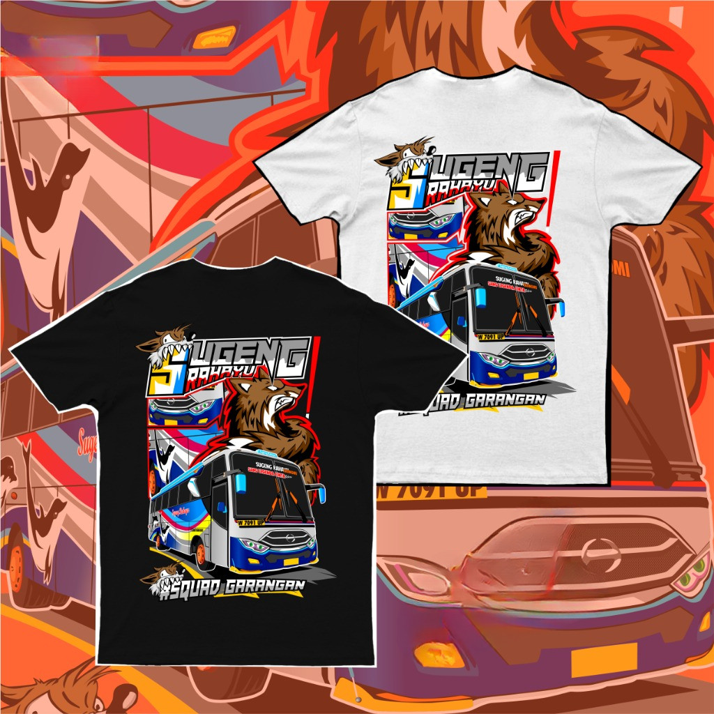 KAOS BUS ANAK SUGENG RAHAYU SQUAD GARANGAN SUMBER GROUP TERBARU BUS BASURI