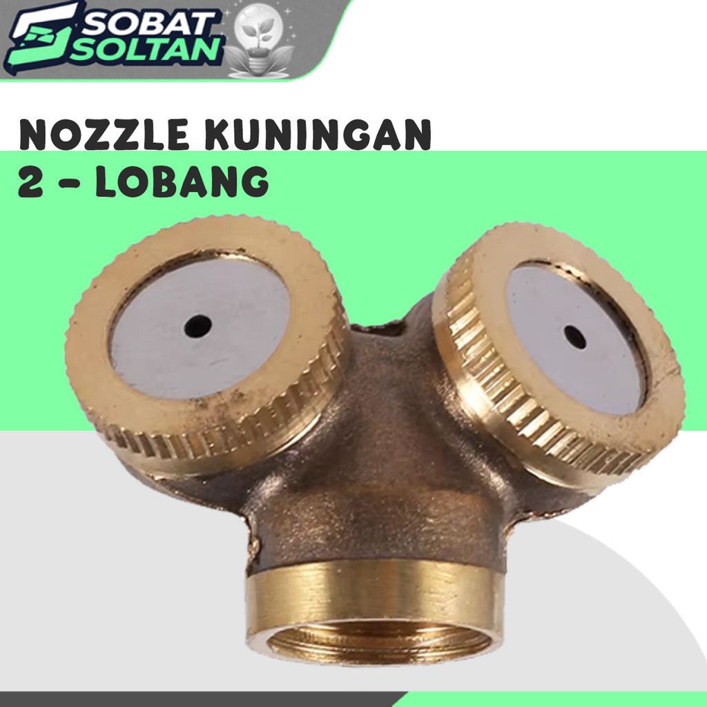 NOZZLE SPUYER SPRAYER ELEKTRIK manual copper 2 kepala