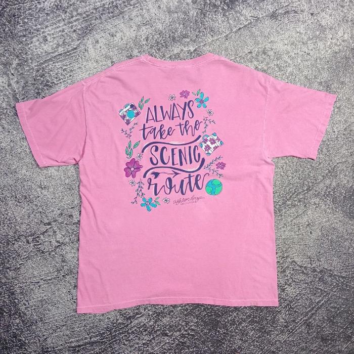 T shirt Kaos pria COMFORT COLORS art pink casual murah size xl