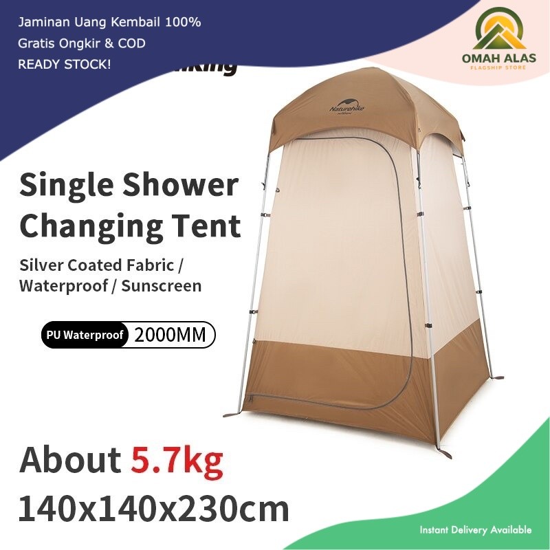 ENDA TOILET SINGLE SHOWER CHANGING AUTOMATIC TENT NATUREHIKE NH21ZP005
