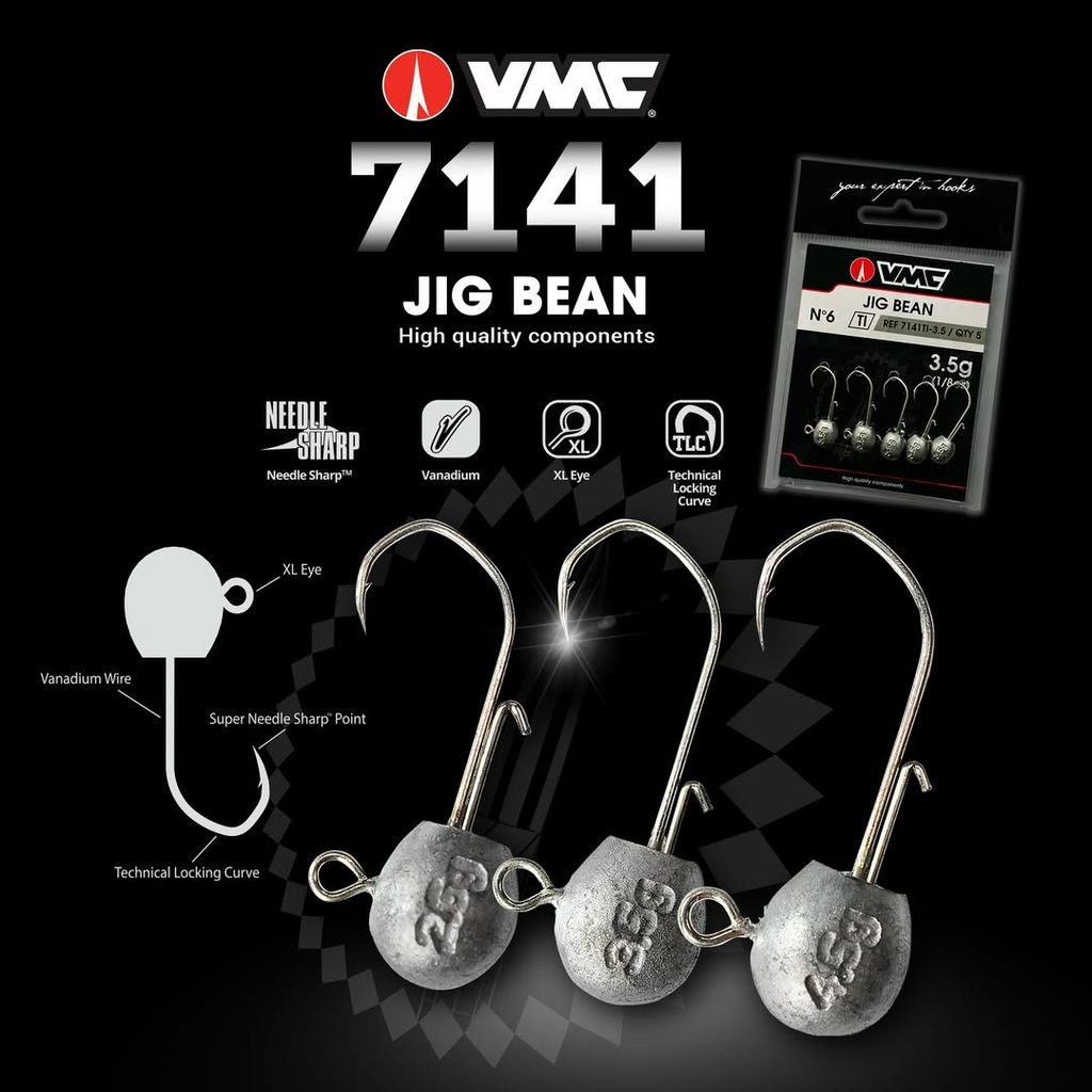 Kail Jig Head VMC 7141TI Jig Bean - Jig Head 3.5gr 4.5gr