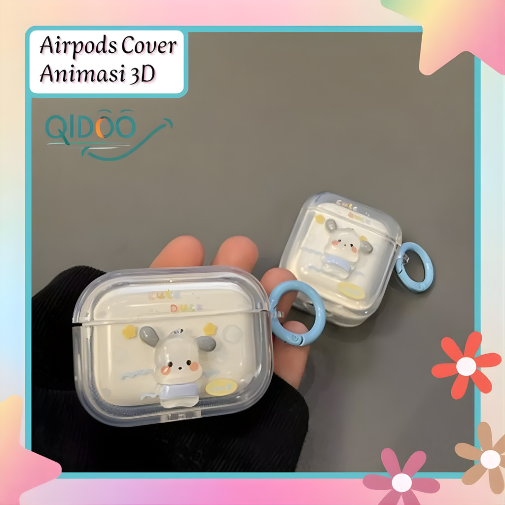 Pelindung Airpods Case For Apple Airpods 1 2 3 Pro Pro2 Pelindung Earphone Silikon Transparan Motif 