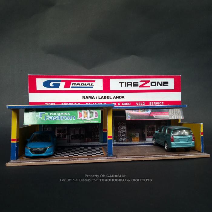 DIORAMA DIECAST - MINIATUR BENGKEL BAN